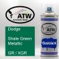 Preview: Dodge, Shale Green Metallic, GR / XGR: 400ml Sprühdose, von ATW Autoteile West.